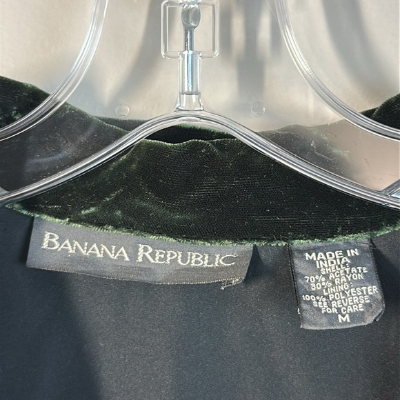 Vintage Banana Republic Button Down Velvet Patchwork Tunic Size M Artsy - Picture 4 of 16